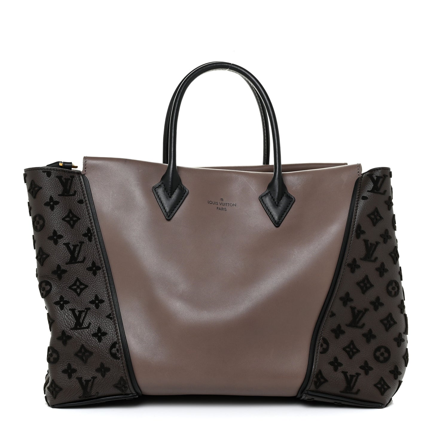 Cuir Orfevre Veau Cachemire Tote W GM Gris