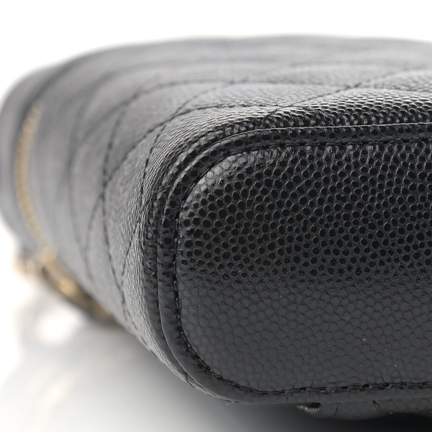 Chanel Caviar Quilted Phone Holder With Chain Black 8 of 9