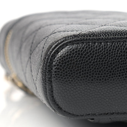 Chanel Caviar Quilted Phone Holder With Chain Black 8 of 9
