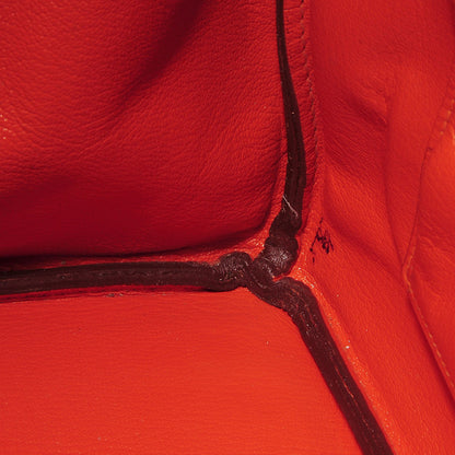 Hermes Ostrich Birkin 35 Orange 25 of 28