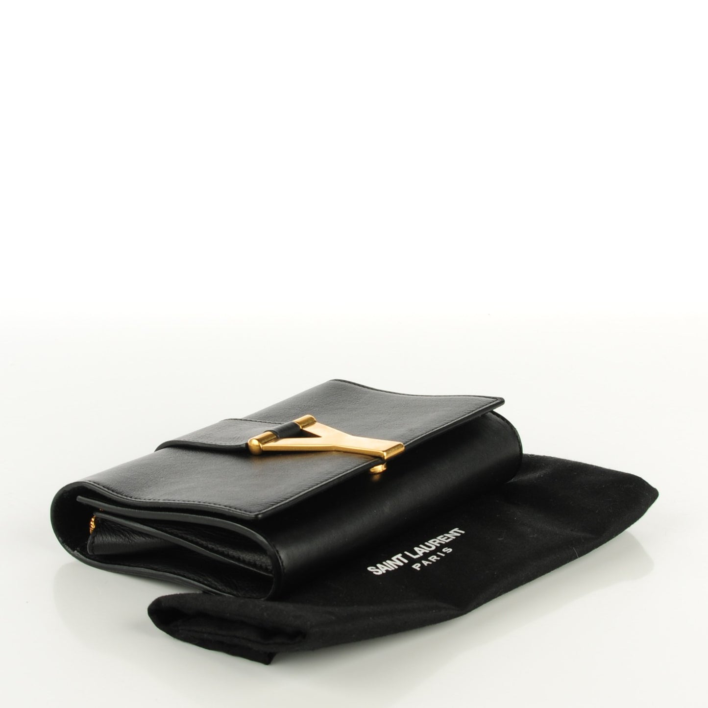 Calfskin Small Classic Y Satchel Black