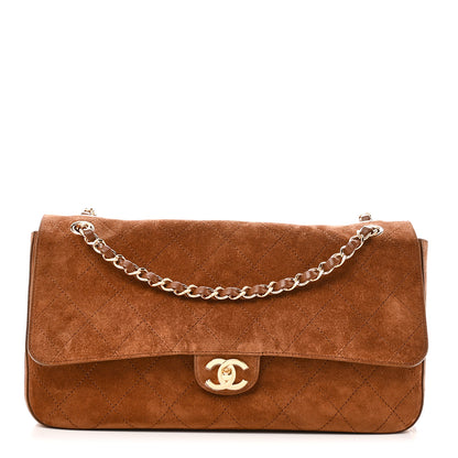 Chanel Suede Calfskin Small Souplissimo Maxi Flap Camel 1 of 11