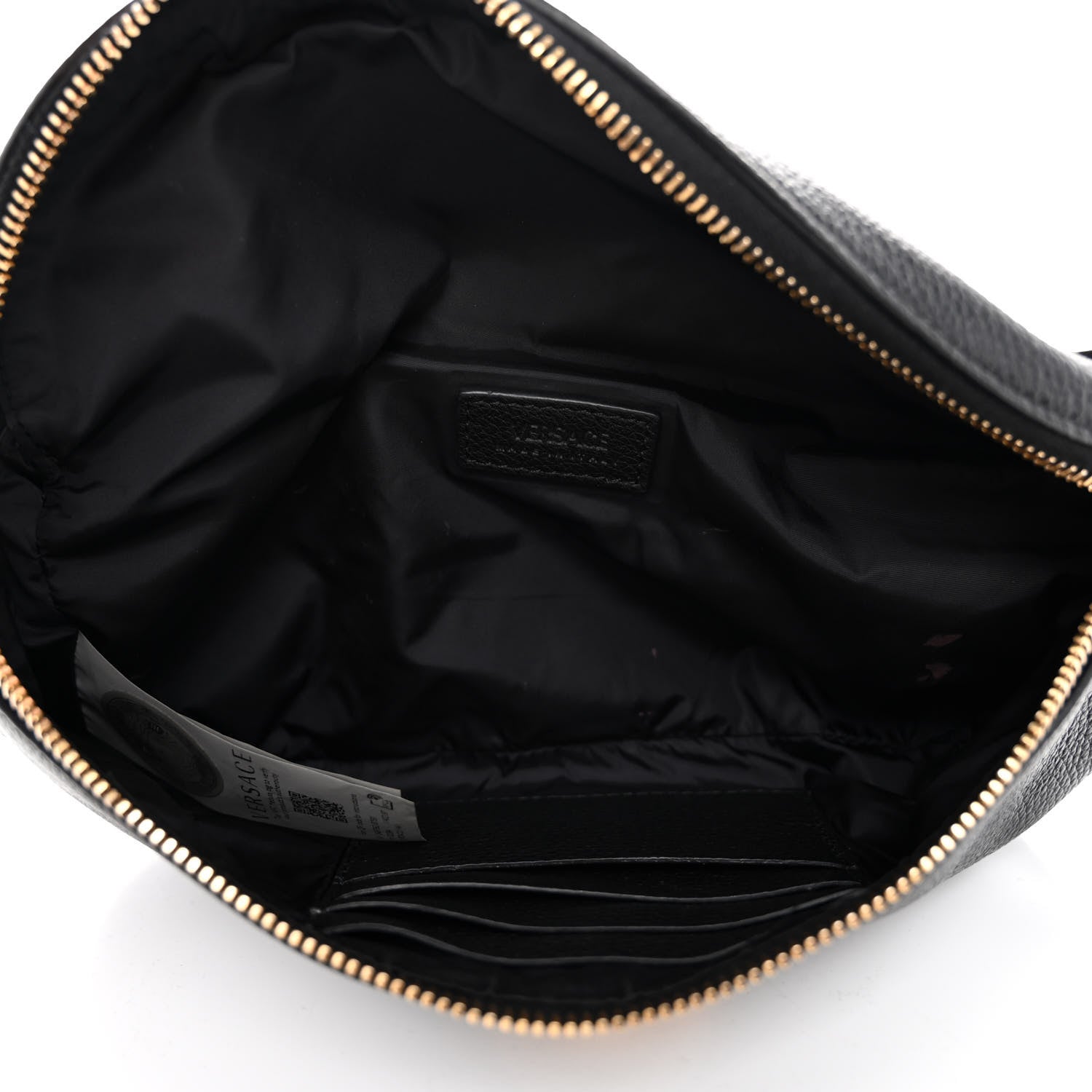 Versace Grained Calfskin Vanitas Medea Belt Bag Black 5 of 11