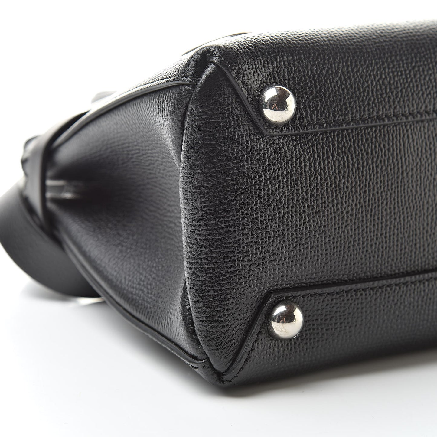 Grainy Calfskin House Check Grommet Baby Banner Tote Black