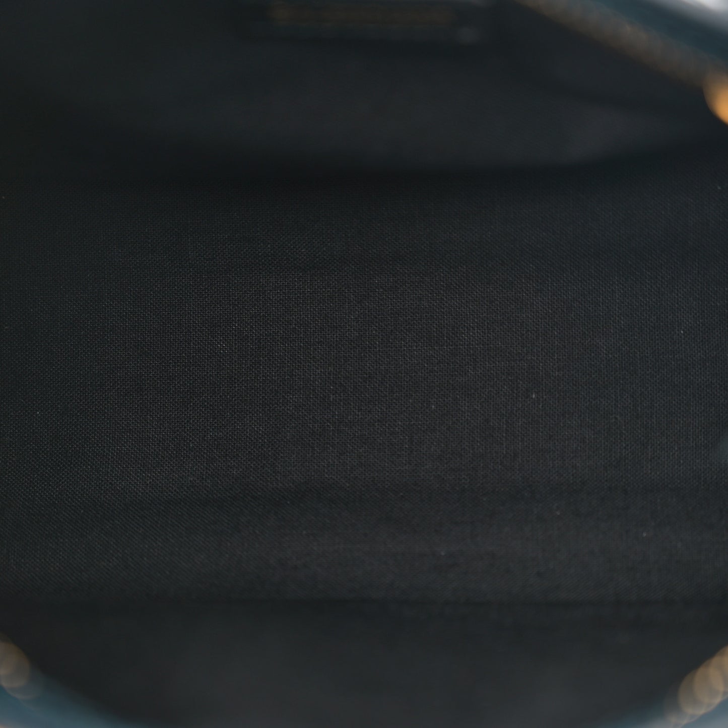 Shiny Supple Calfskin Crocodile Embossed Gold Metallic Edge Hardware Mini City Bleu Marine