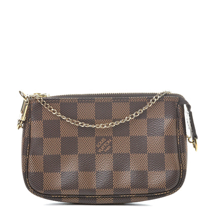 Louis Vuitton Damier Ebene Mini Pochette Accessories 1 of 8