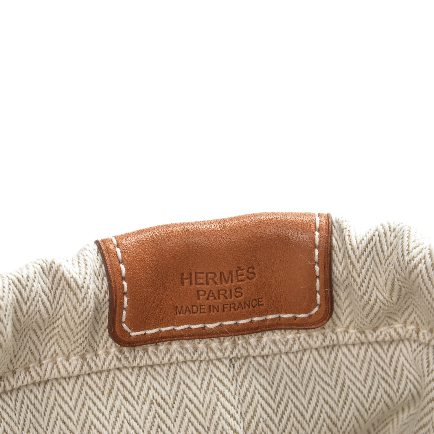 Hermes Canvas Barenia Fourbi 25 MM Pouch Naturel Fauve 6 of 6