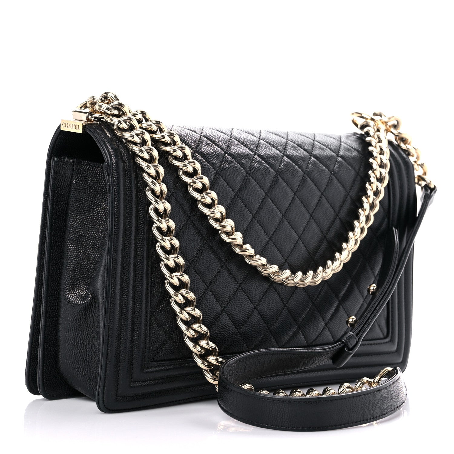 Chanel Caviar Quilted New Medium Boy Flap Black 3 of 16