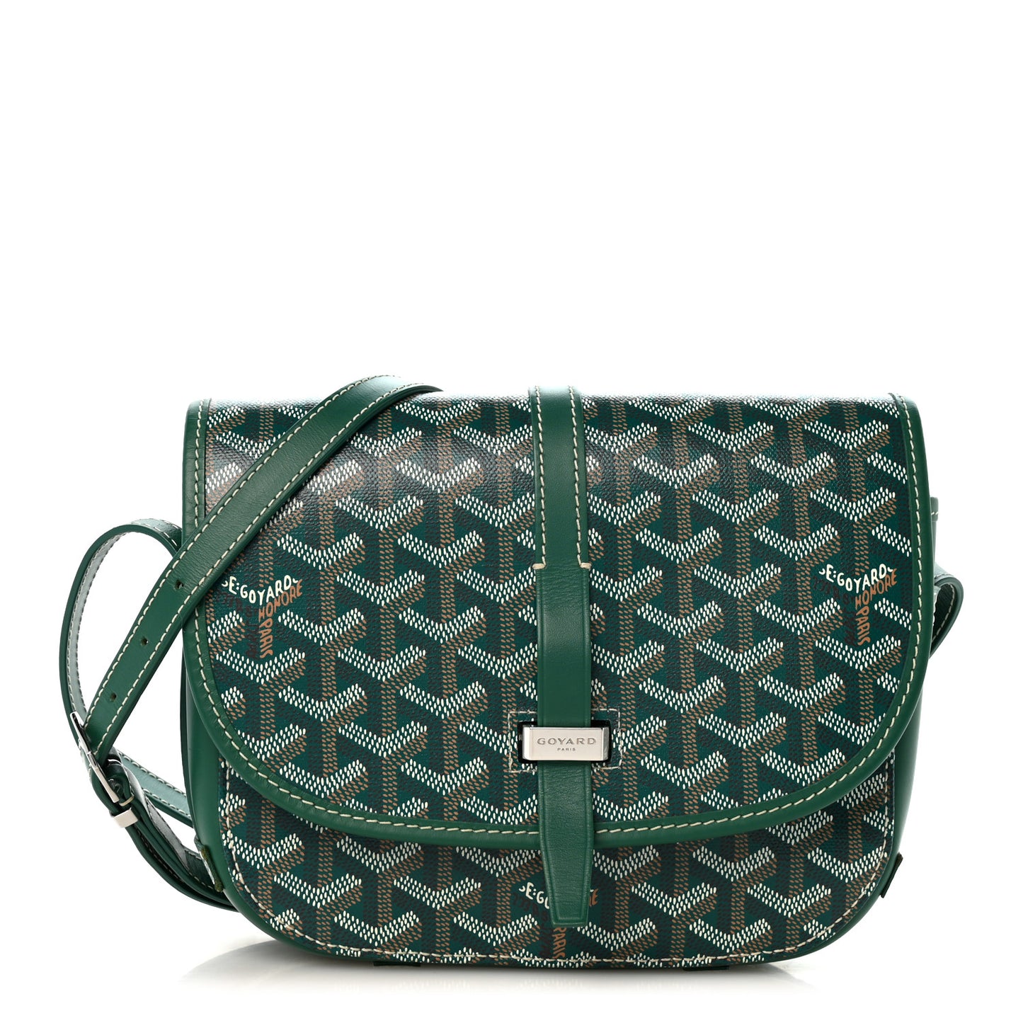 Goyardine Belvedere II PM Messenger Bag Green