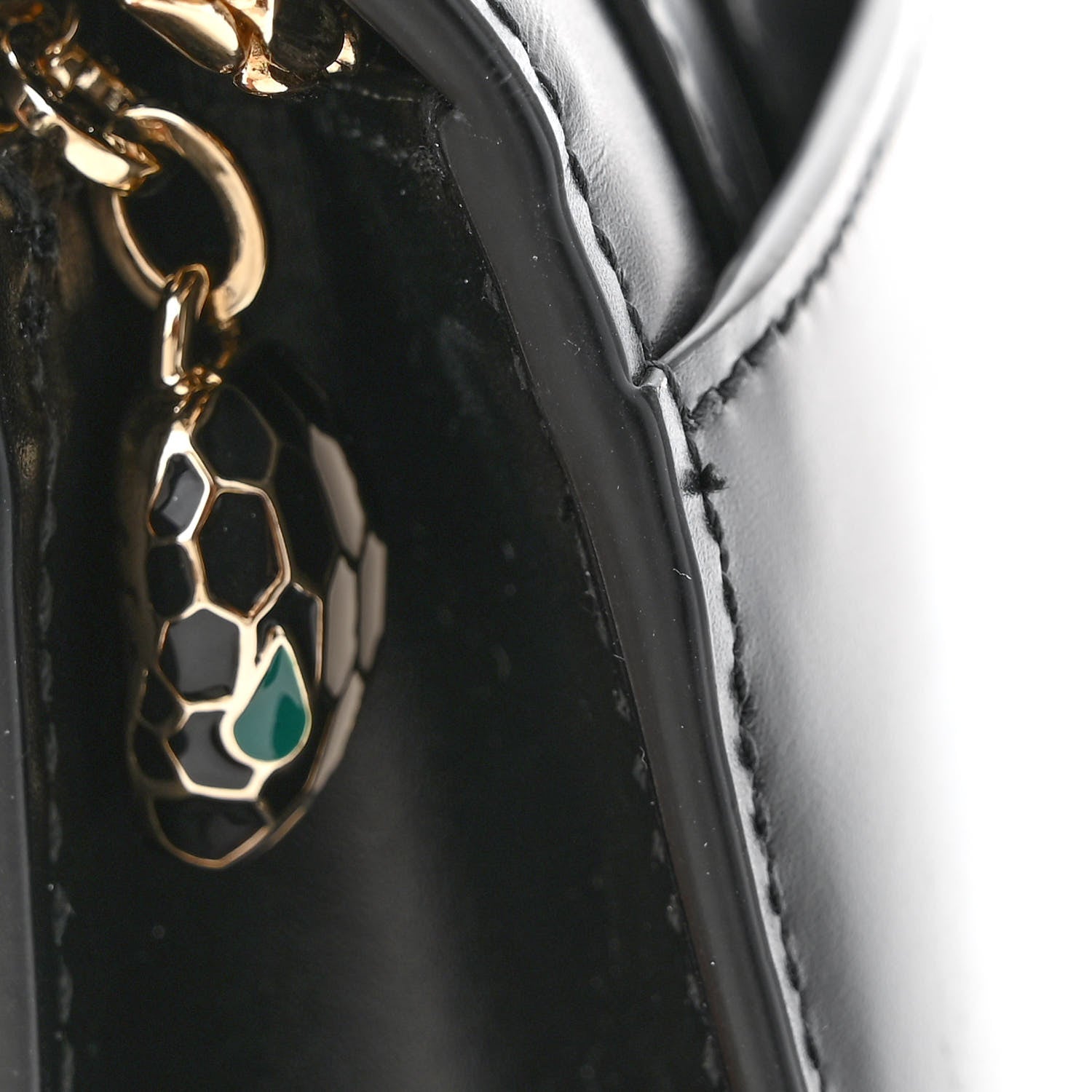 Bulgari Calfskin Serpenti Forever Crossbody Bag Black 12 of 13