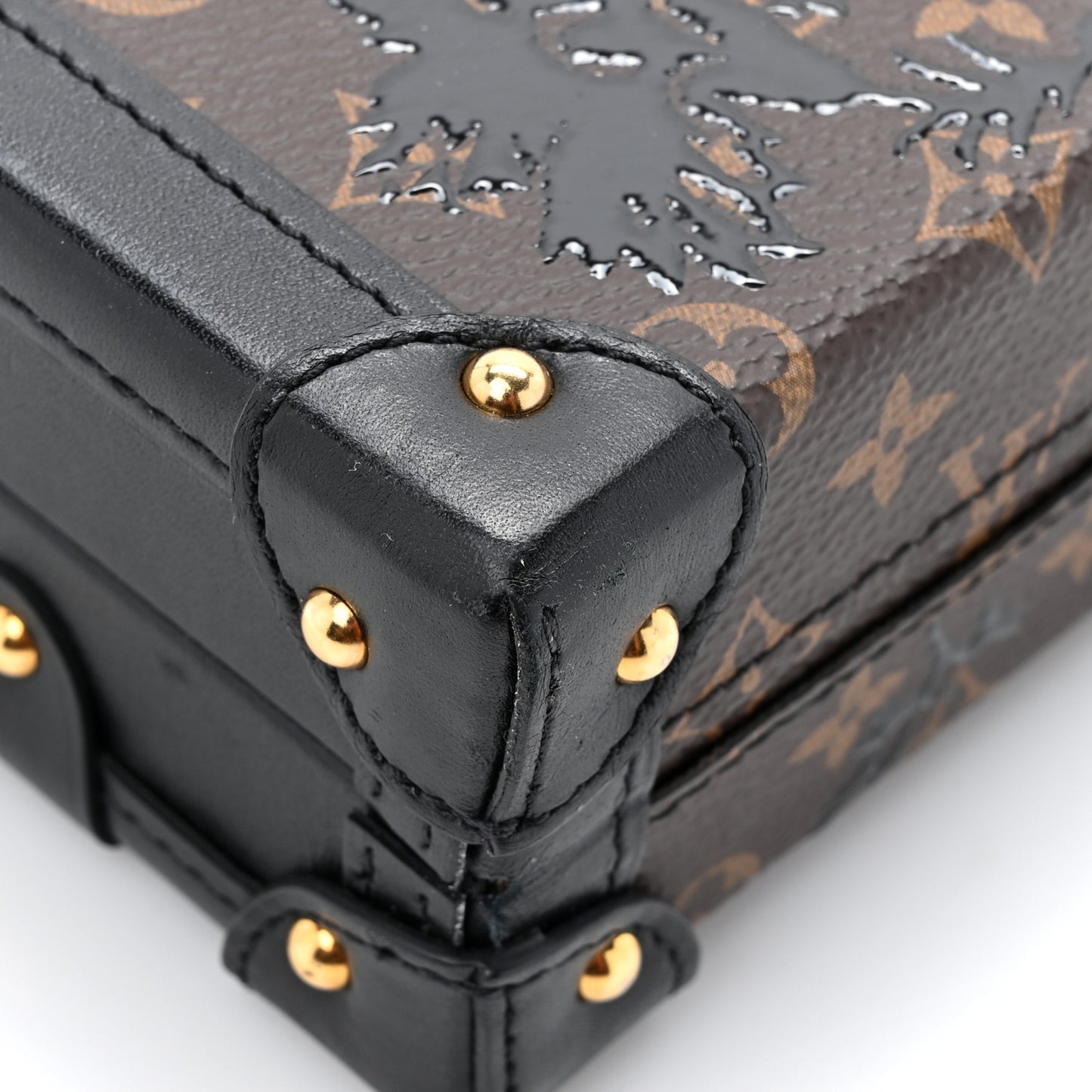 LOUIS VUITTON Monogram Blossom Petite Malle Black