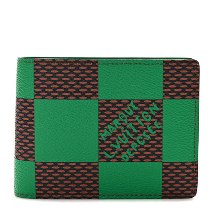 Louis Vuitton Damier Pop Multiple Wallet Green 1 of 7