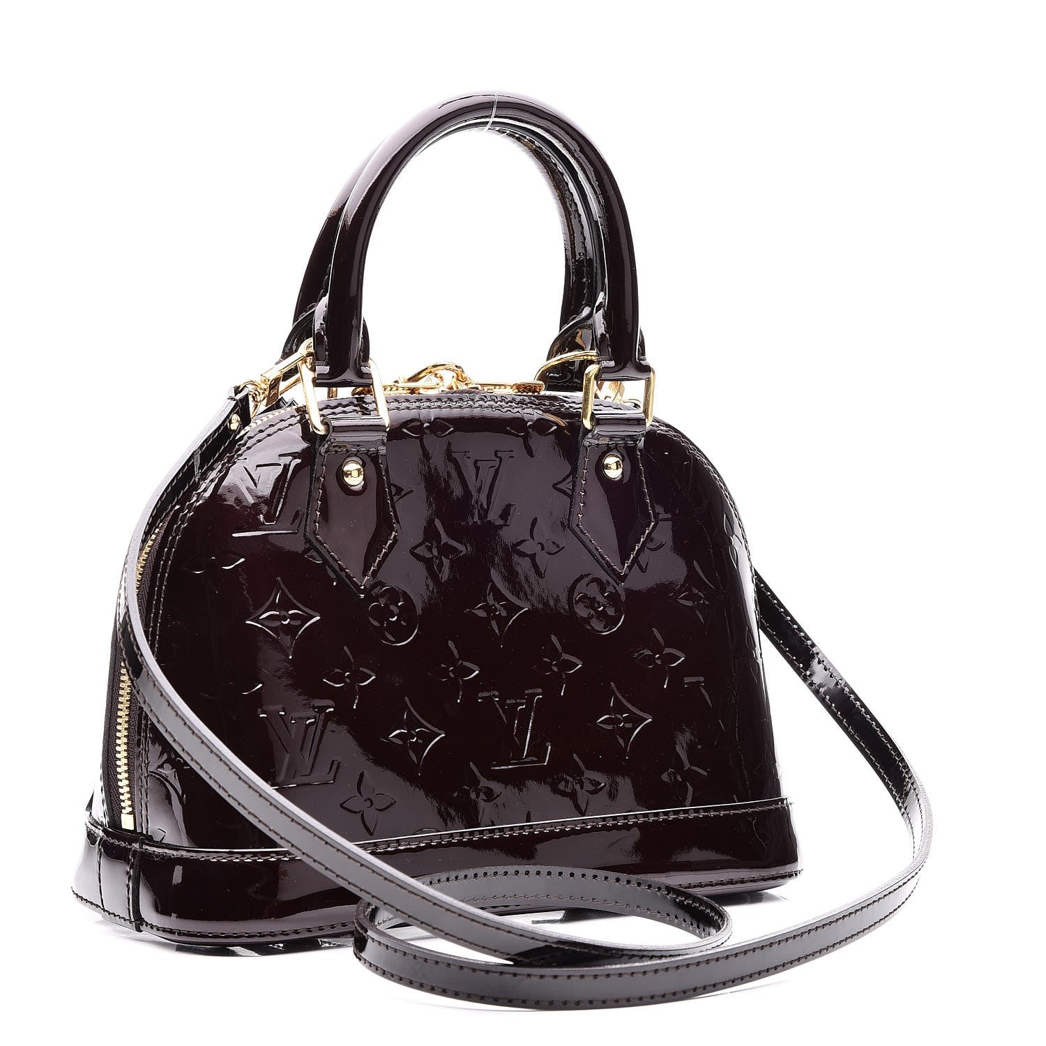 Louis Vuitton Vernis Alma BB Amarante 3 of 8