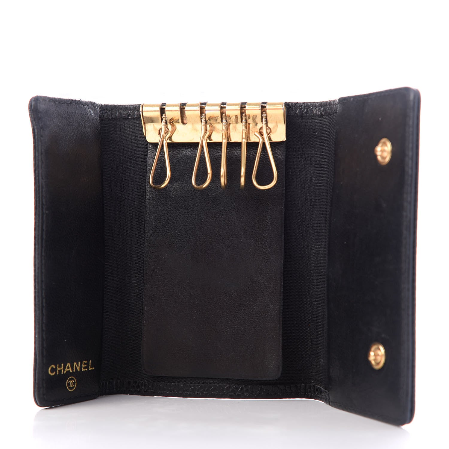 Chanel Caviar Timeless CC 6 Key Holder Case Black 5 of 8