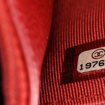 Chanel Caviar Quilted Wallet On Chain WOC Dark Red 8 of 13