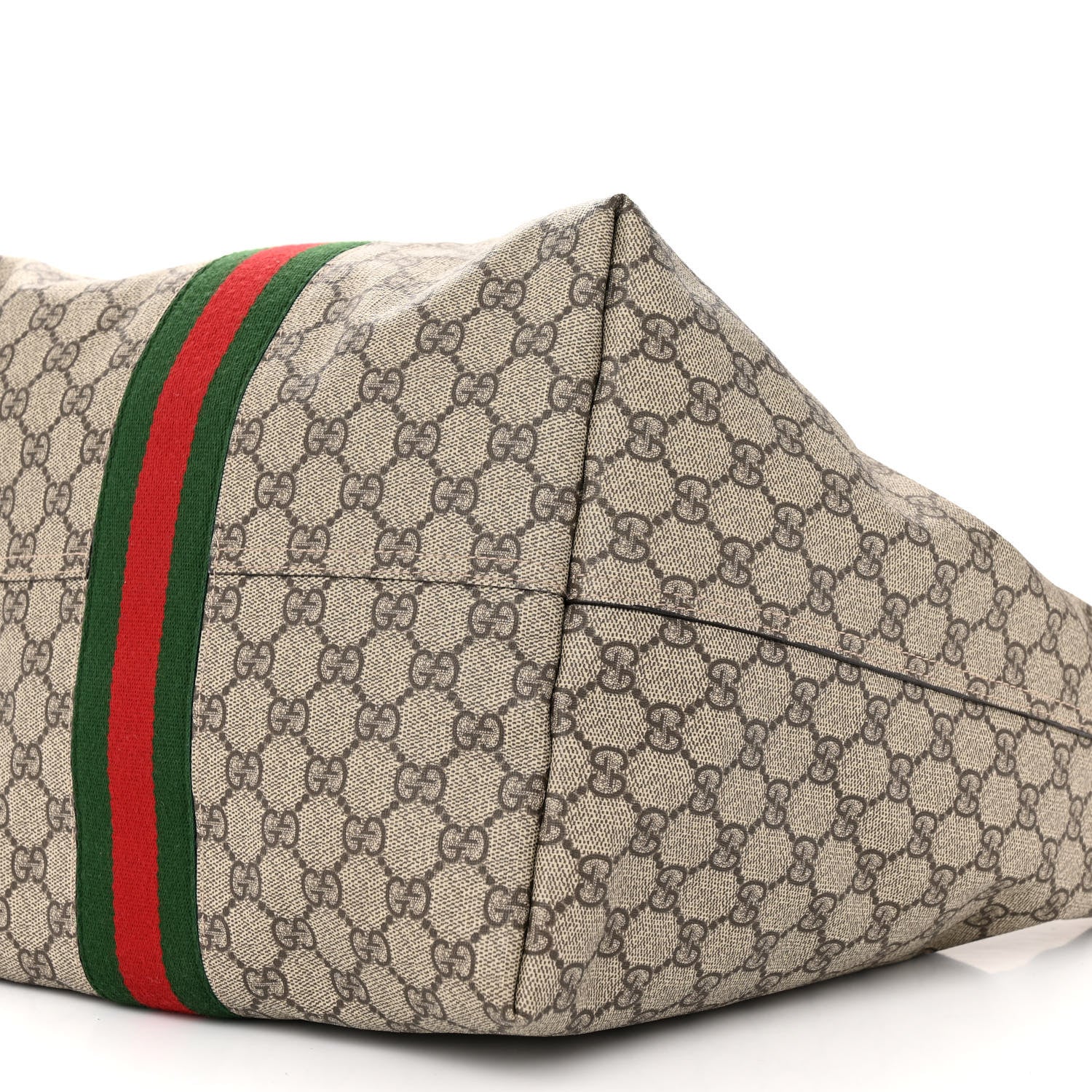 Gucci GG Supreme Monogram Calfskin Web Small Jackie 1961 Shoulder Bag Beige Brown Sugar 11 of 11
