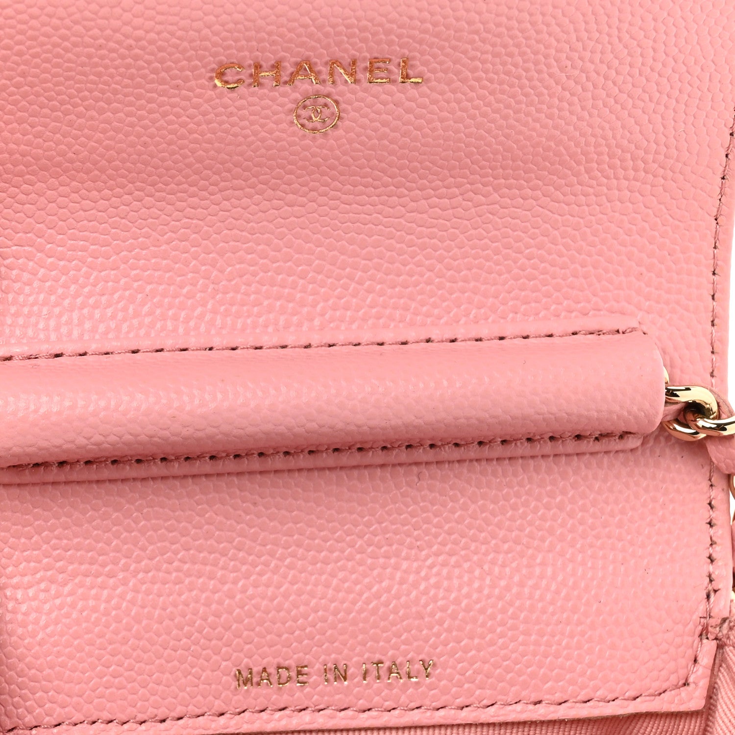 Chanel Caviar Quilted Mini Clutch With Chain Pink 6 of 10