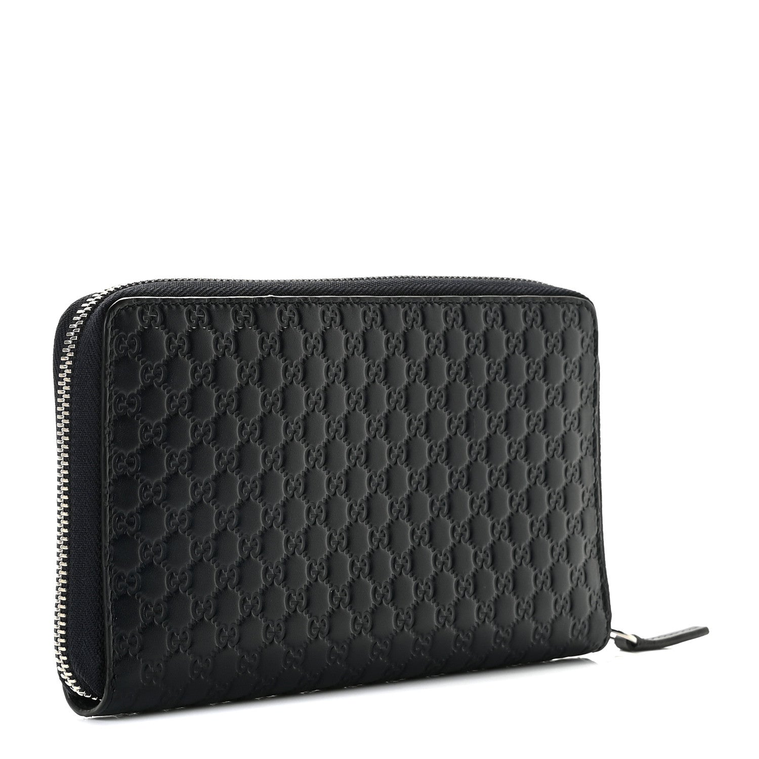 Gucci Microguccissima Large Zip Around Organizer Wallet Blue 3 of 7