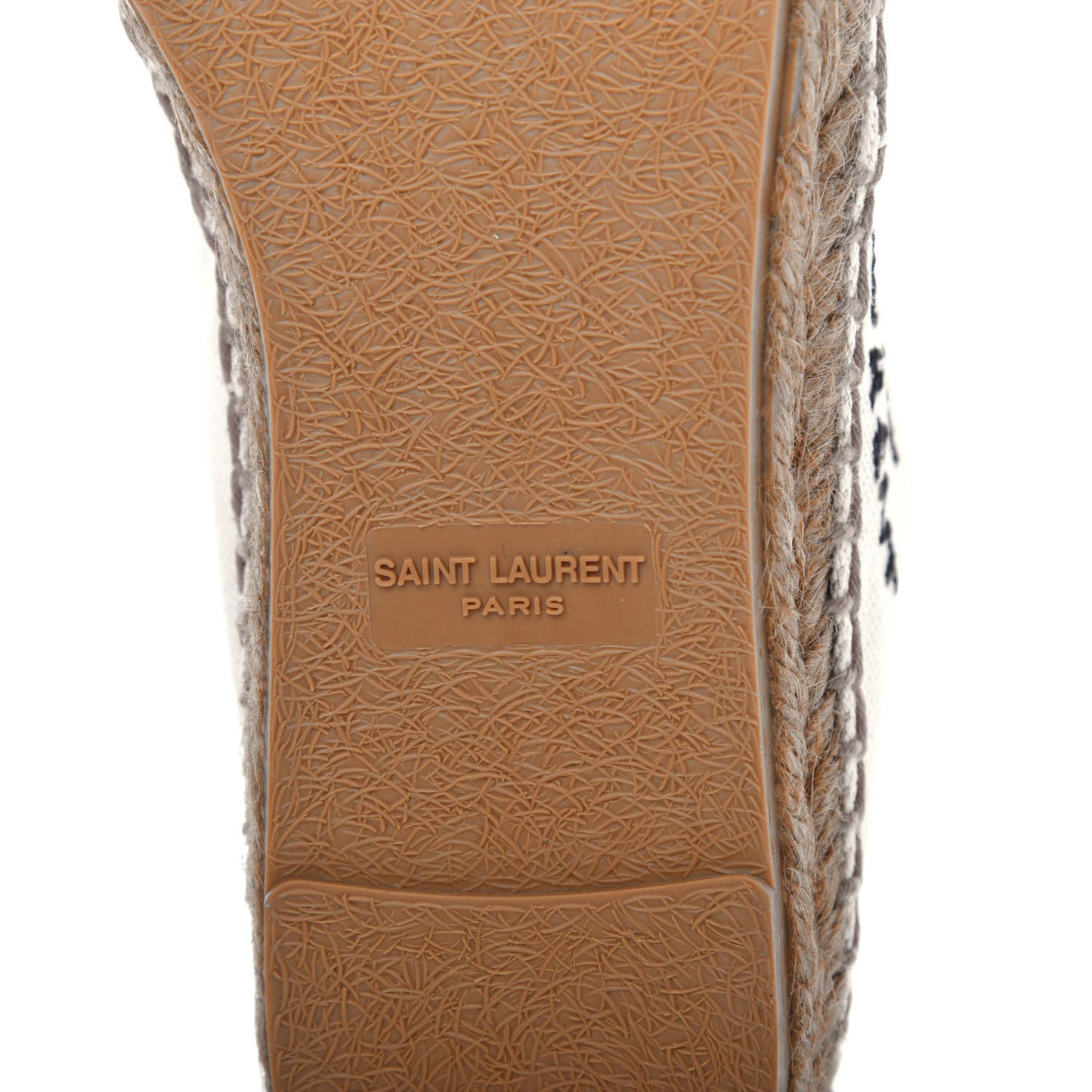 Canvas Nappa Elba Light Logo Embroidered Espadrilles 37.5 Ecru