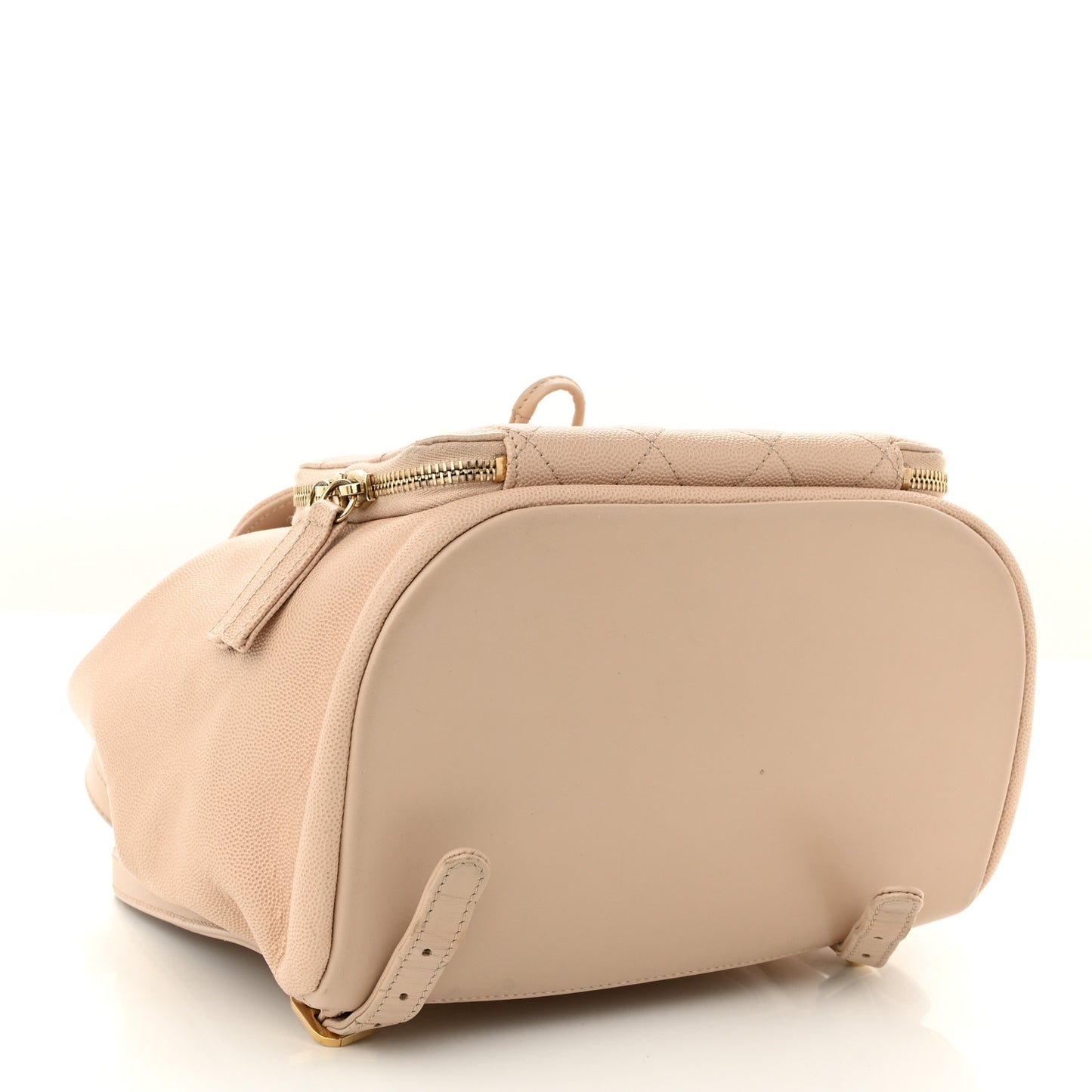 Caviar Quilted Business Affinity Backpack Beige