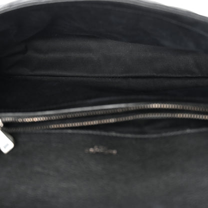 Saint Laurent Sheepskin Matelasse Chevron Monogram Large College Satchel Black 5 of 14