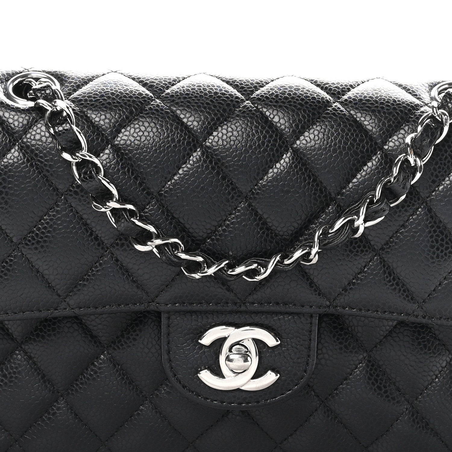 Chanel Caviar Quilted Small Double Flap Black 8 of 10