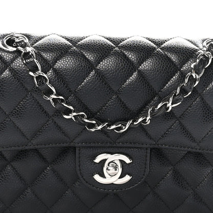 Chanel Caviar Quilted Small Double Flap Black 8 of 10