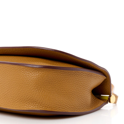 Hermes Taurillon Clemence Chevre Mysore Saut 25 Sesame Craie Lime 11 of 15