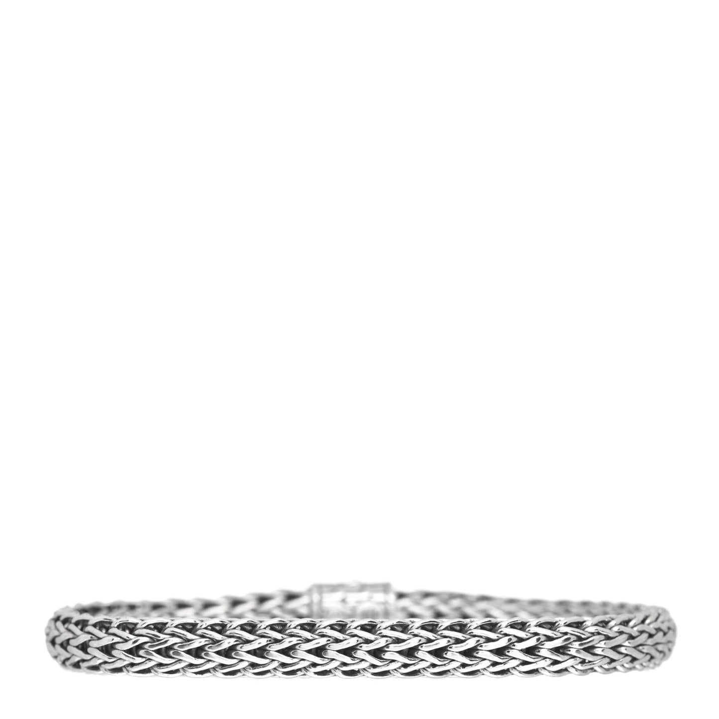 Sterling Silver Diamond 6.5mm Classic Chain Bracelet