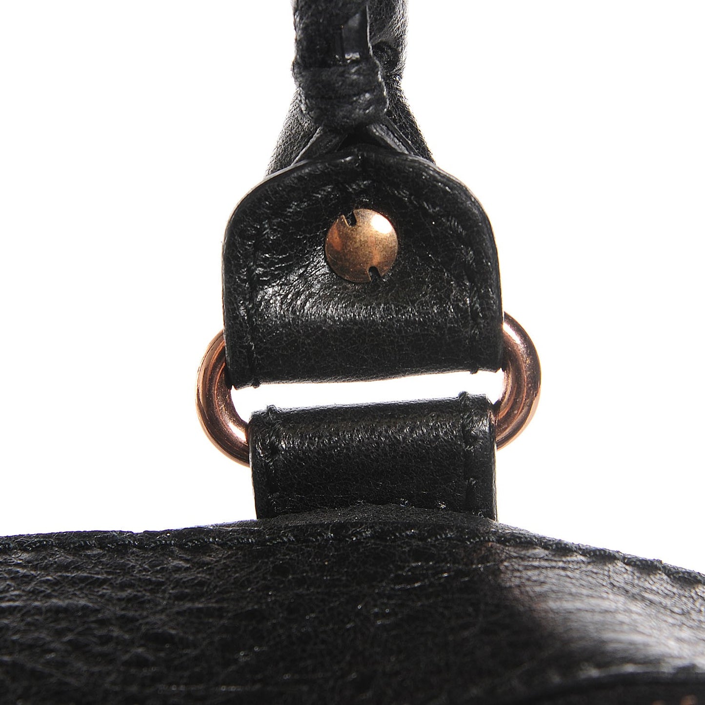Agneau Giant 12 Rose Gold Hardware Work Black
