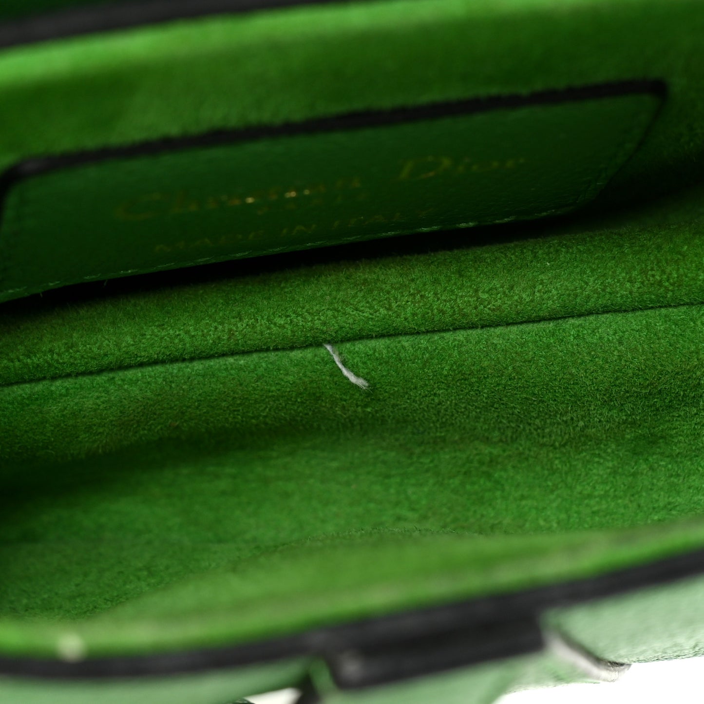 Goatskin Micro Saddle Bag Green
