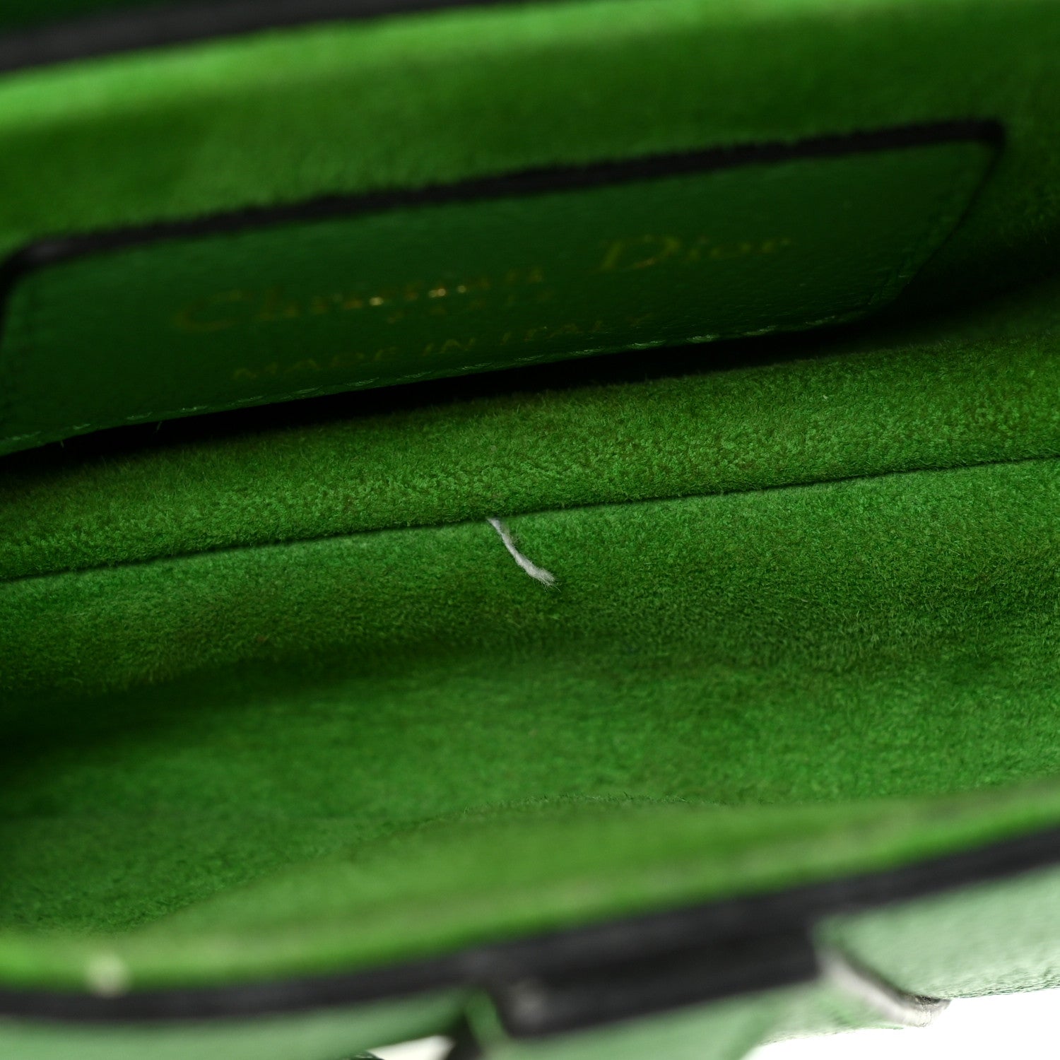 Christian Dior Goatskin Micro Saddle Bag Green 10 of 16