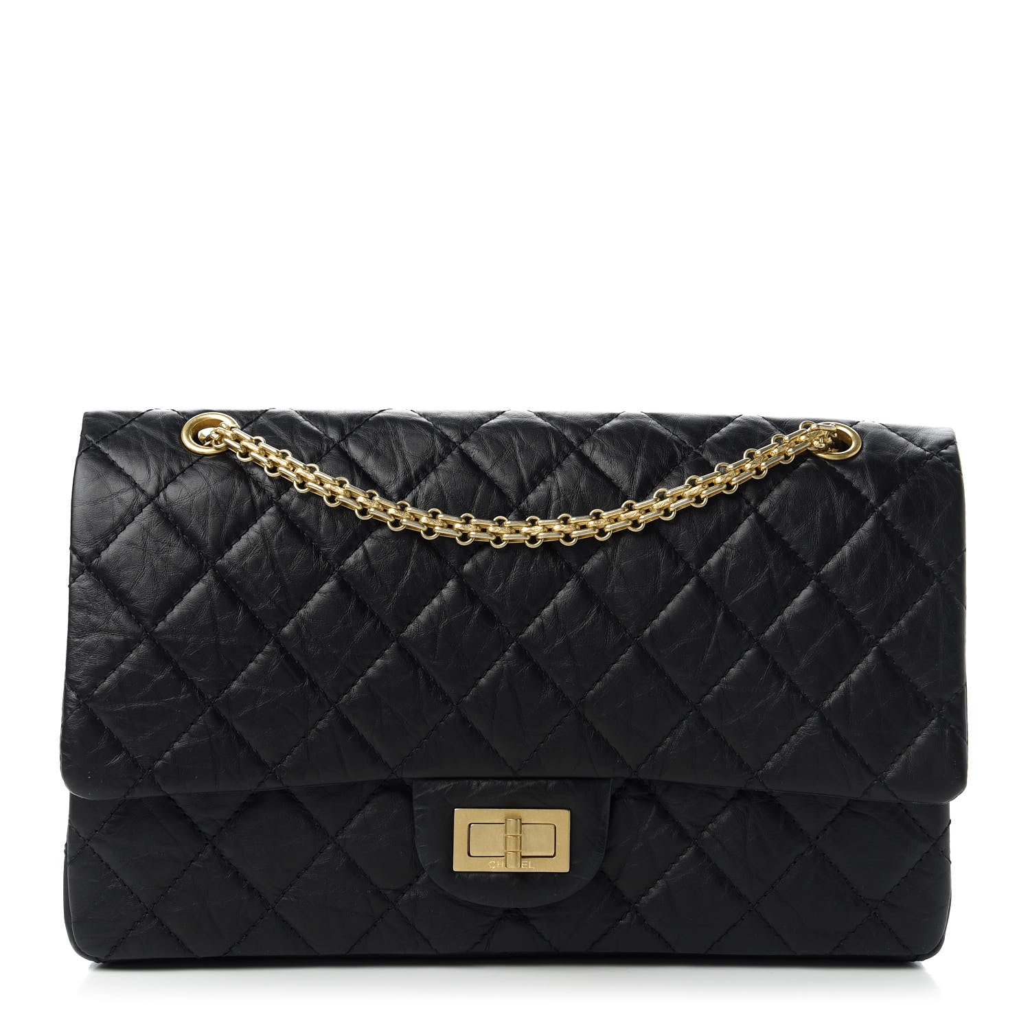 Chanel Aged Calfskin Quilted 2.55 Reissue 227 Flap Black 1 of 11