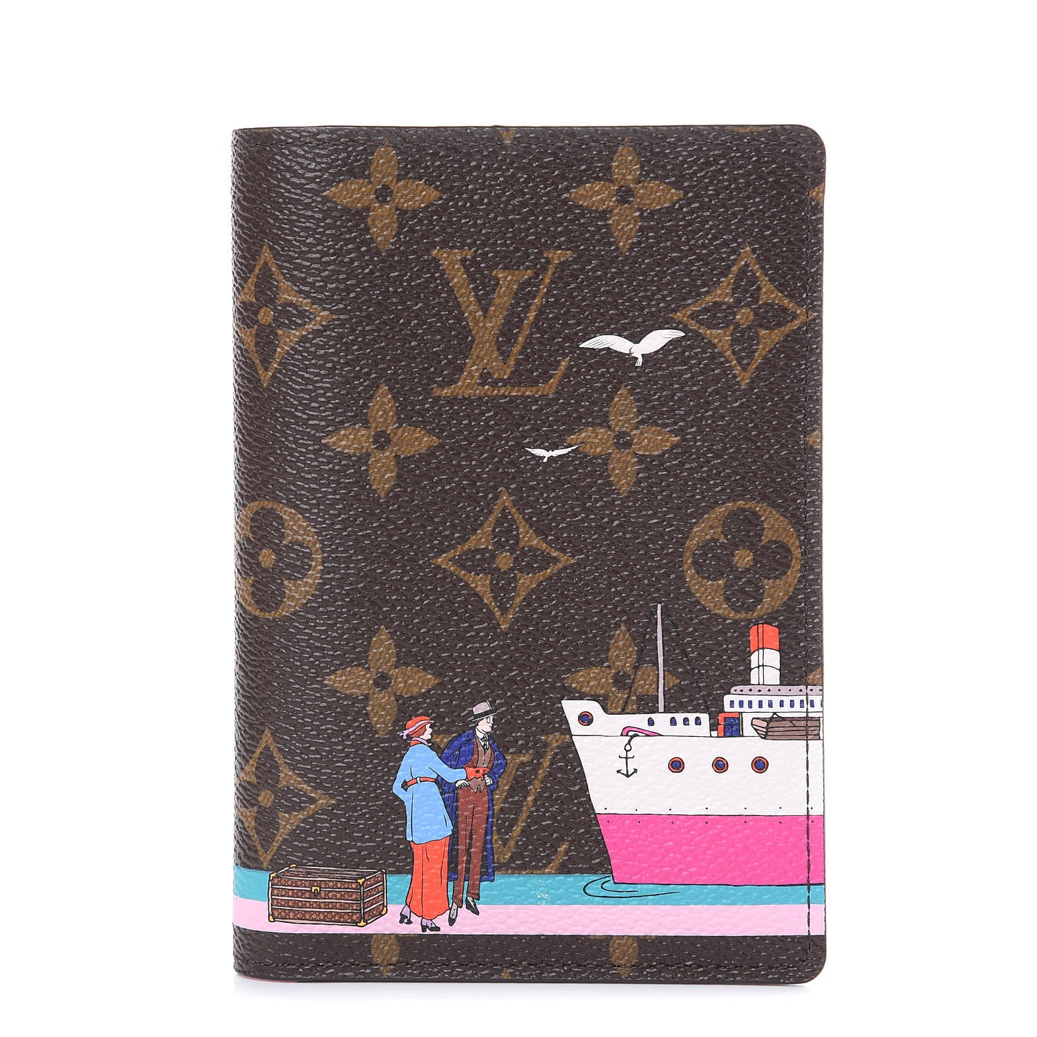 Louis Vuitton Monogram 2016 Christmas Animation Passport Cover Rose Ballerine 1 of 7