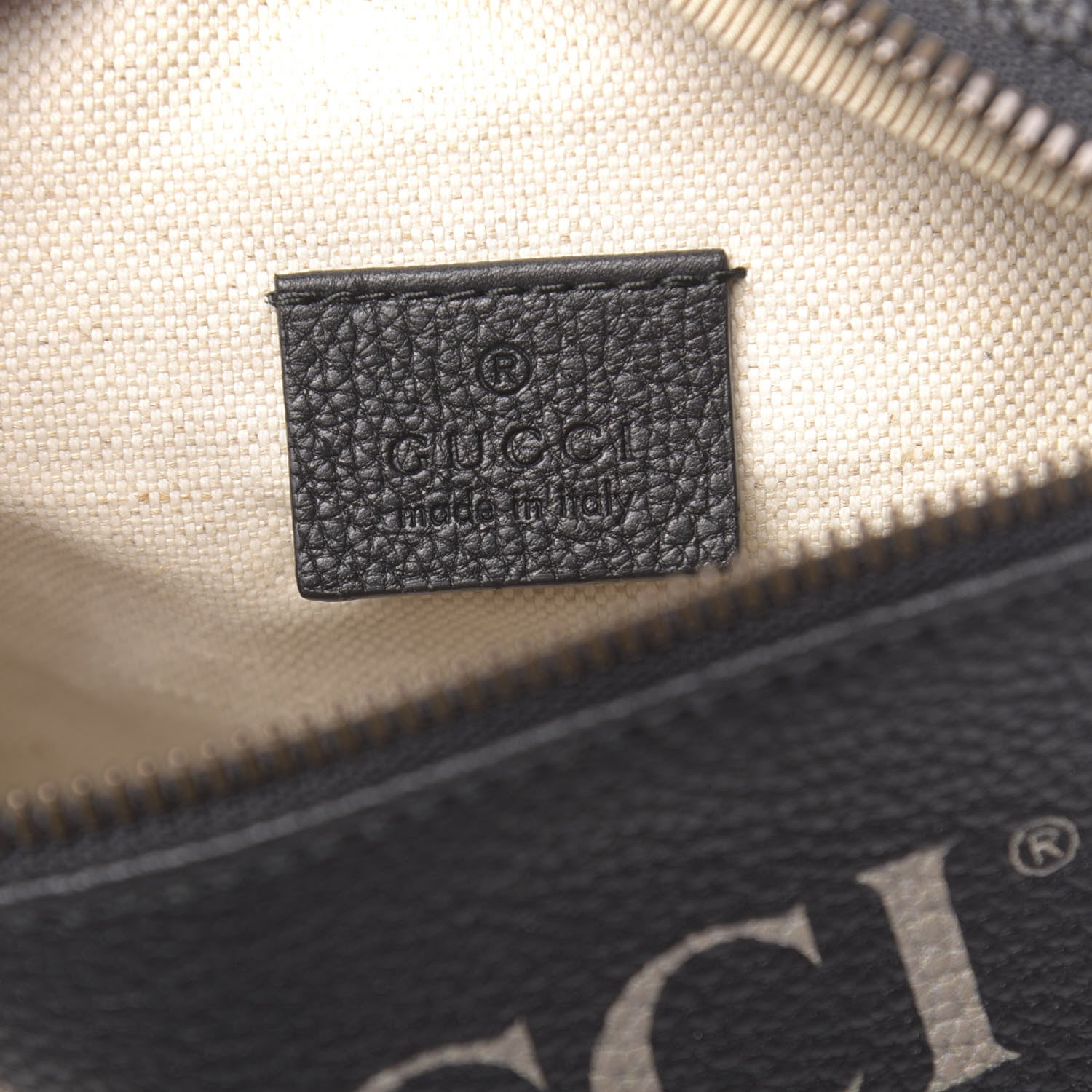 Gucci Grained Calfskin Small Logo Belt Bag Black 6 of 10