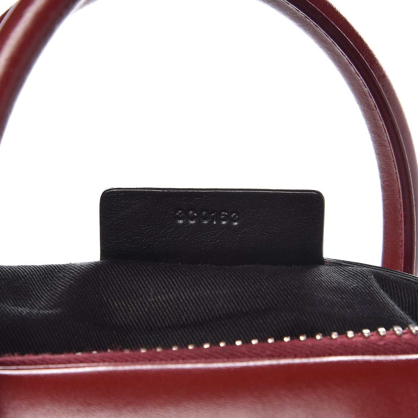 Shiny Lord Calfskin Small Antigona Burgundy