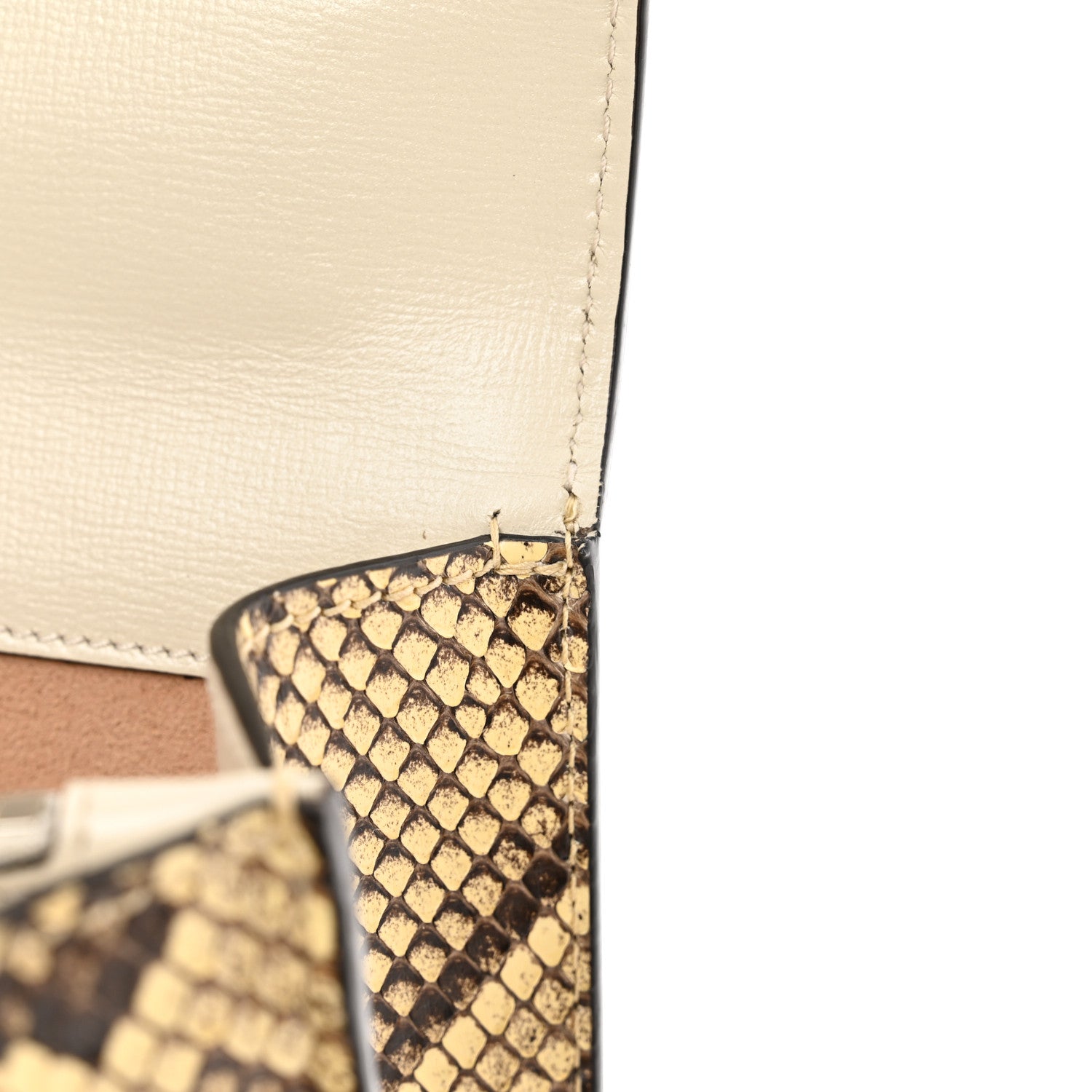 Gucci Calfskin Snakeskin Enamel Small Dionysus Shoulder Bag White Beige Electric Blue 13 of 13