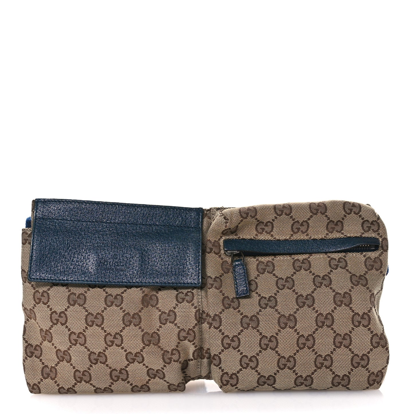 Monogram Web Belt Bag Navy