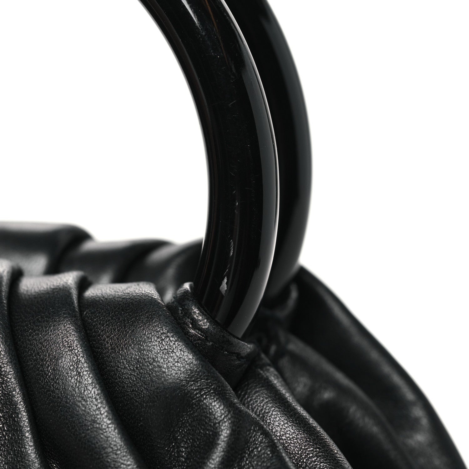 Chanel Lambskin Camelia Round Handle Mini Bag Black 13 of 13
