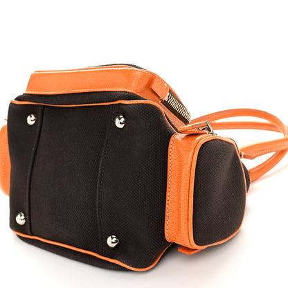 Prada Canapa Cinghiale Shoulder Bag Ebano Orange 10 of 11