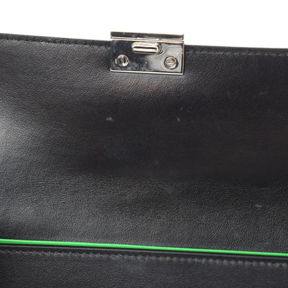 Prada City Calfskin Studded Mini Elektra Crossbody Bag Black Verde 12 of 15