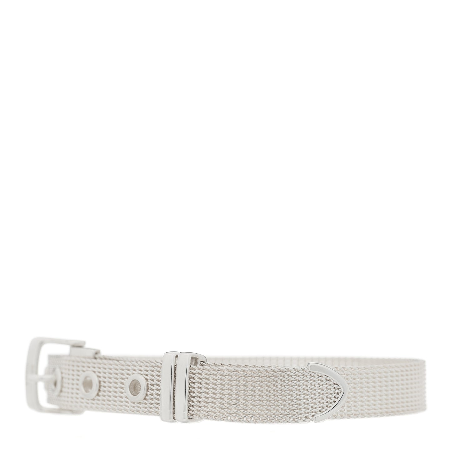Sterling Silver Somerset Double Wrap Buckle Mesh Bracelet