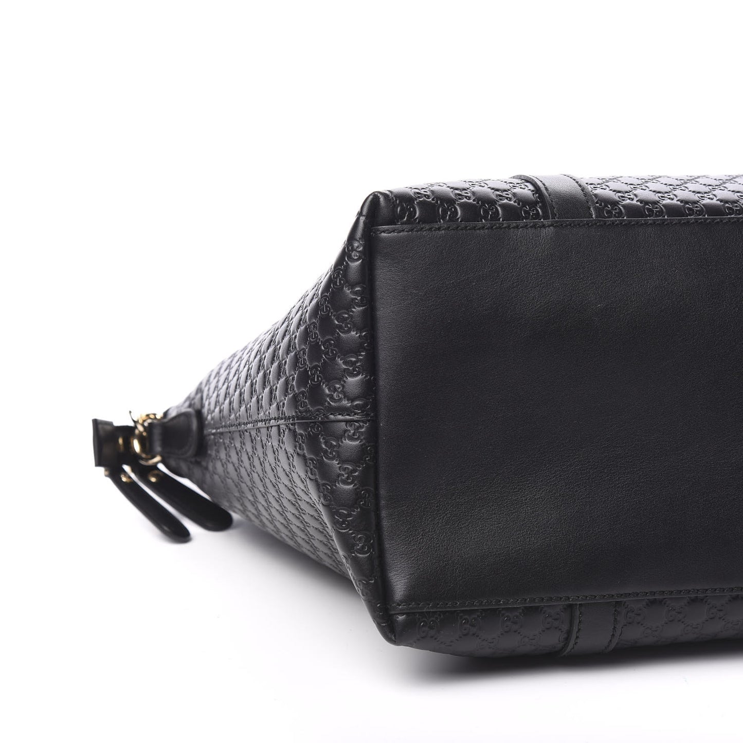 Soft Microguccissima Large Dome Satchel Black