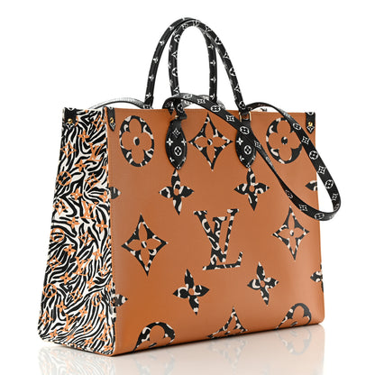 Louis Vuitton Monogram Giant Jungle Onthego GM Ivory 3 of 20