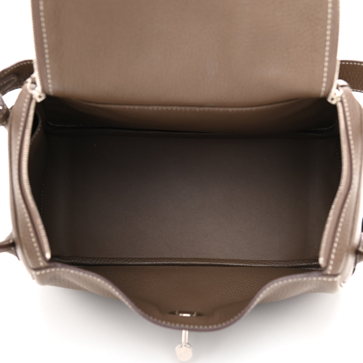Hermes Taurillon Clemence Lindy 26 Etoupe 5 of 12