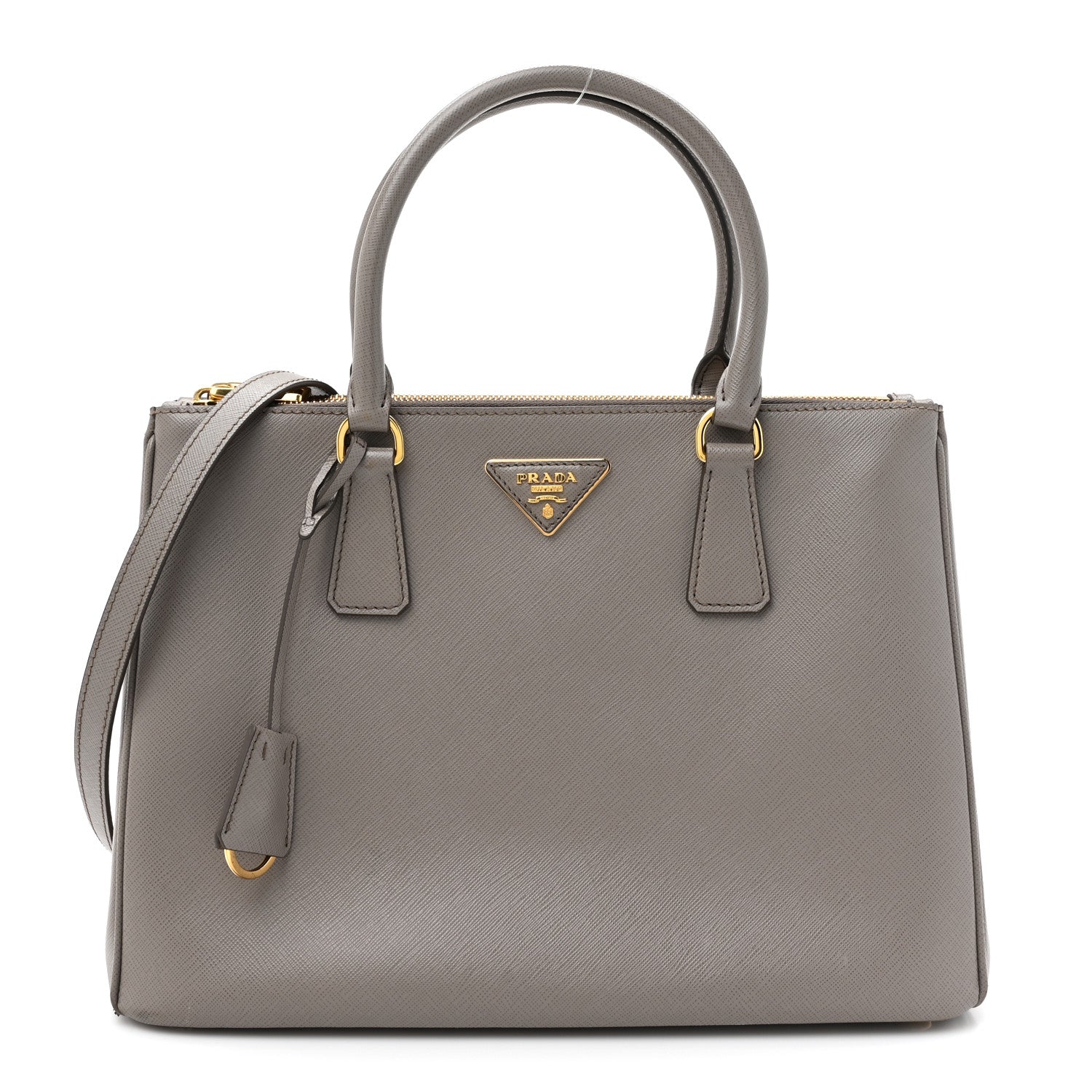Prada Saffiano Medium Galleria Double Zip Tote  Argilla 1 of 18