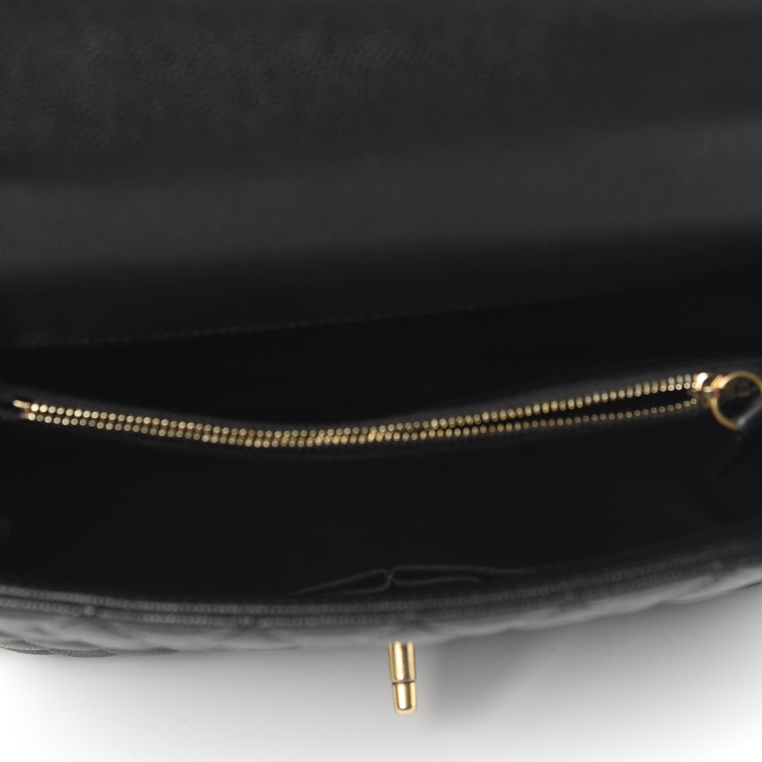 Chanel Caviar Lizard Embossed Quilted Small Coco Handle Flap Black 5 of 10