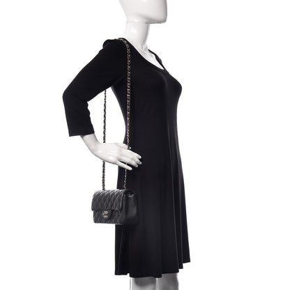 Chanel Caviar Quilted Mini Rectangular Flap Dark Grey 2 of 10