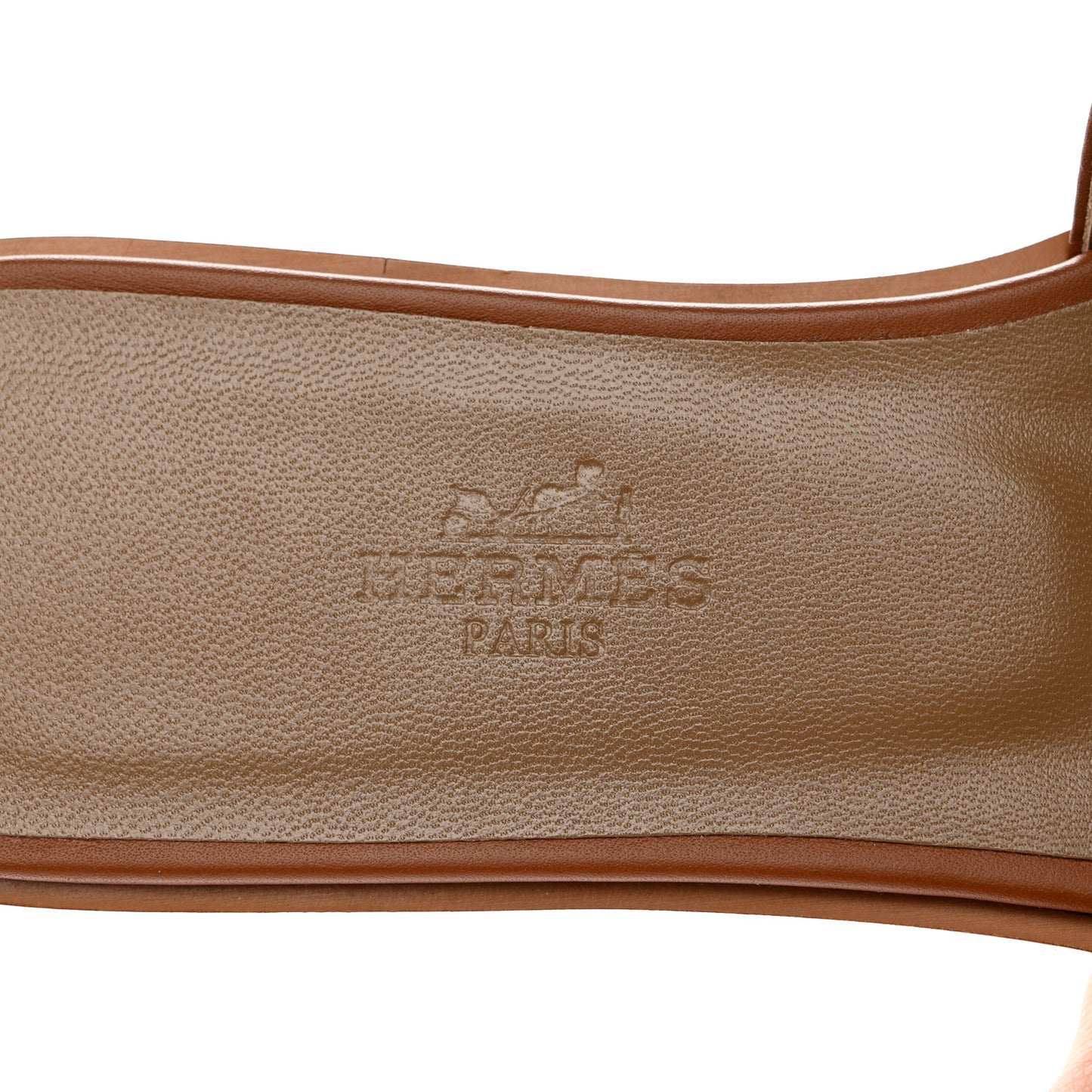 Box Calfskin Oran Sandals 35.5 Gold