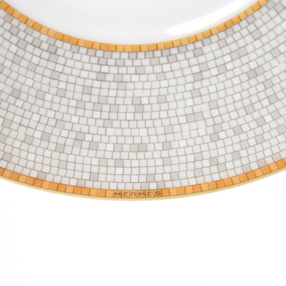 Hermes Porcelain Mosaique Au 24 Gold Tea Cup And Saucer Set Of 2 9 of 10